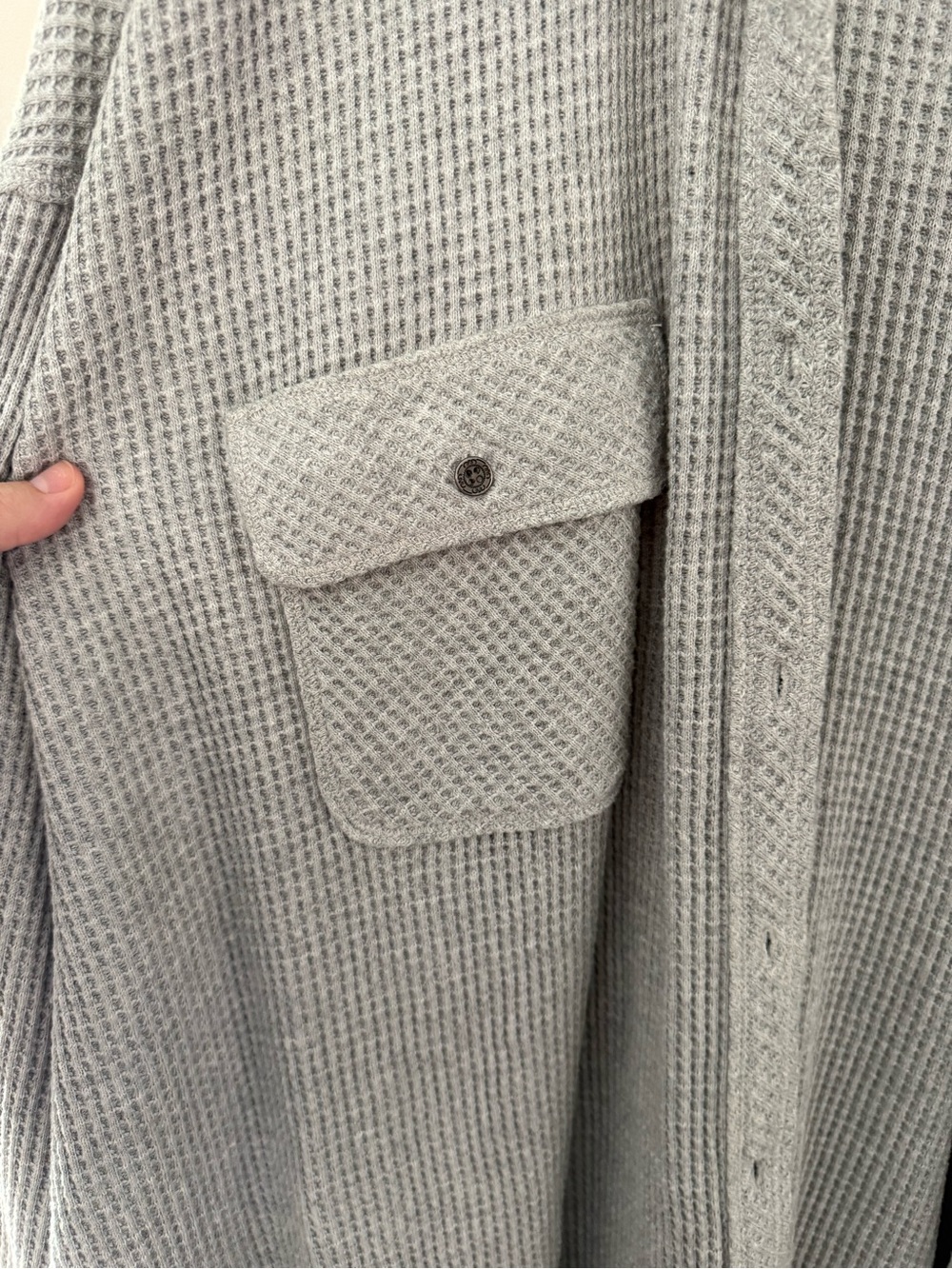 Aerie Lumber Jane Waffle Knit Shacket - Picture 4 of 4